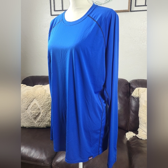 Patagonia Men's Size XL Lightweight Capilene Baselayer Top Long Sleeve Blue - Picture 4 of 11